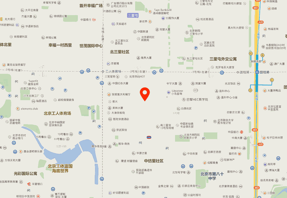三里屯SOHO位置地图